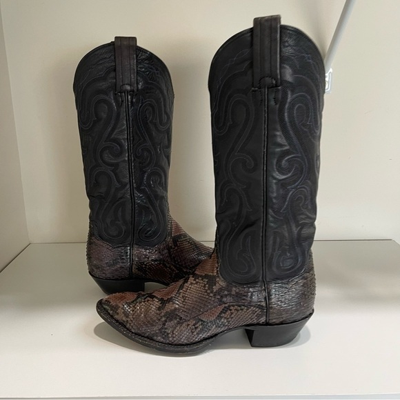 PANHANDLE SLIM WOMEN'S COWGIRL BOOT EXOTIC PYTHON R-TOE Western Yellowstone - Picture 15 of 15